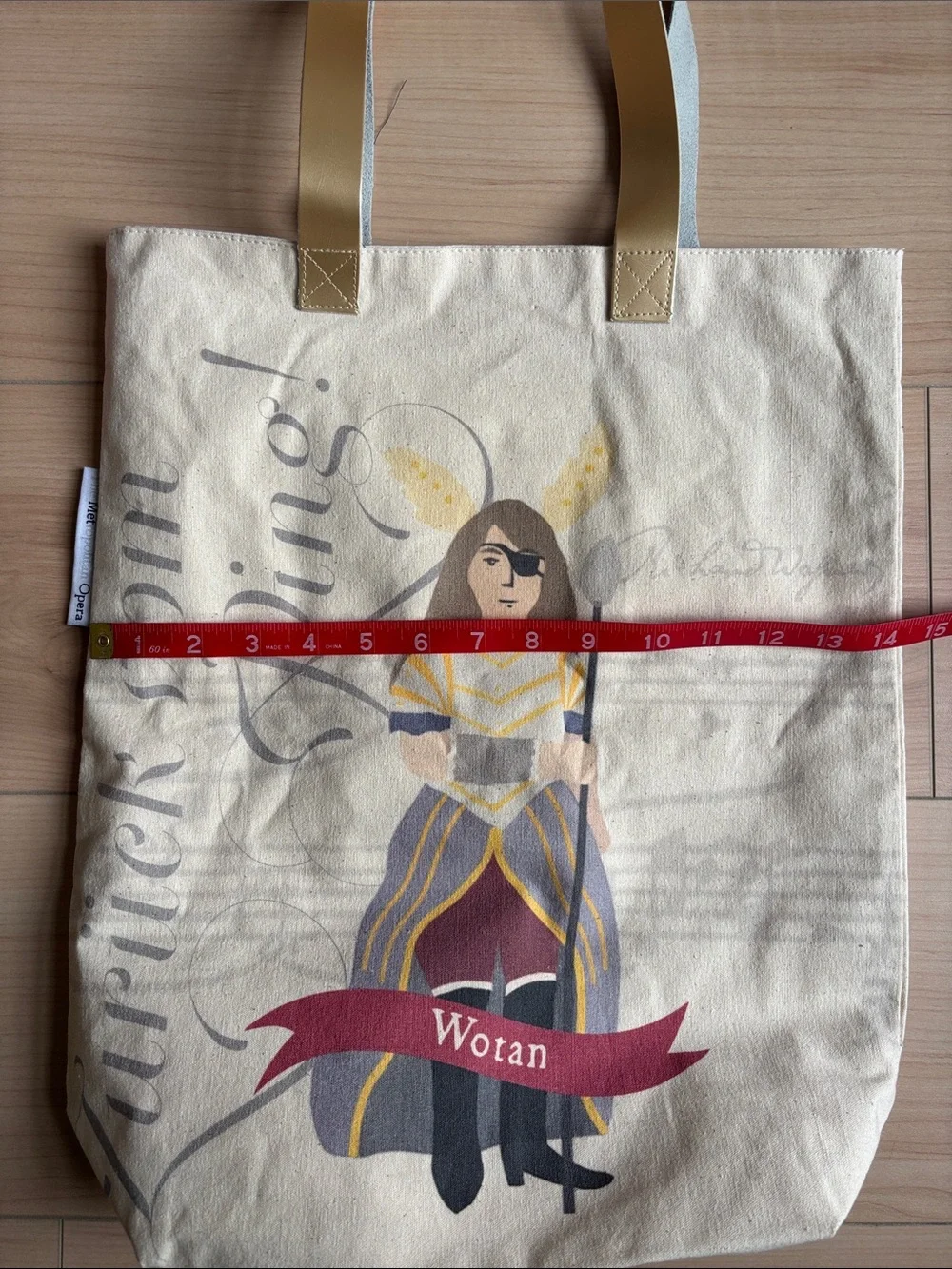 The Metropolitan Der Ring des Nibelungen Opera Canvas Tote Bag. NWT